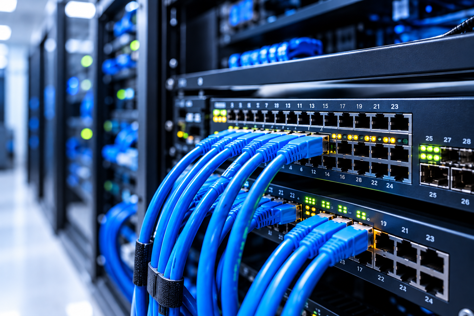 Network switch and cabling